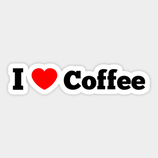 I love coffee design Sticker